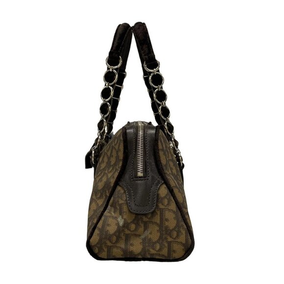 Auth DIOR/ChristianDior Trotter,Romantic CPF44864 Dark Brown Brown PVC Leather - Picture 4 of 16